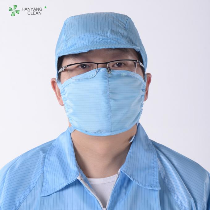 Cleanroom Surgical Reusable Anti Static Mask For Electric Industry Electron
