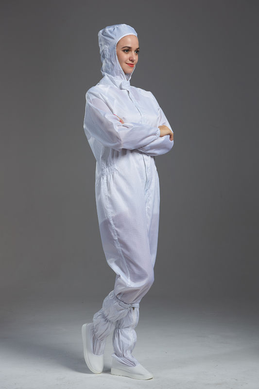 Food Processing Garment Resuable yellow hooded coverall white durable