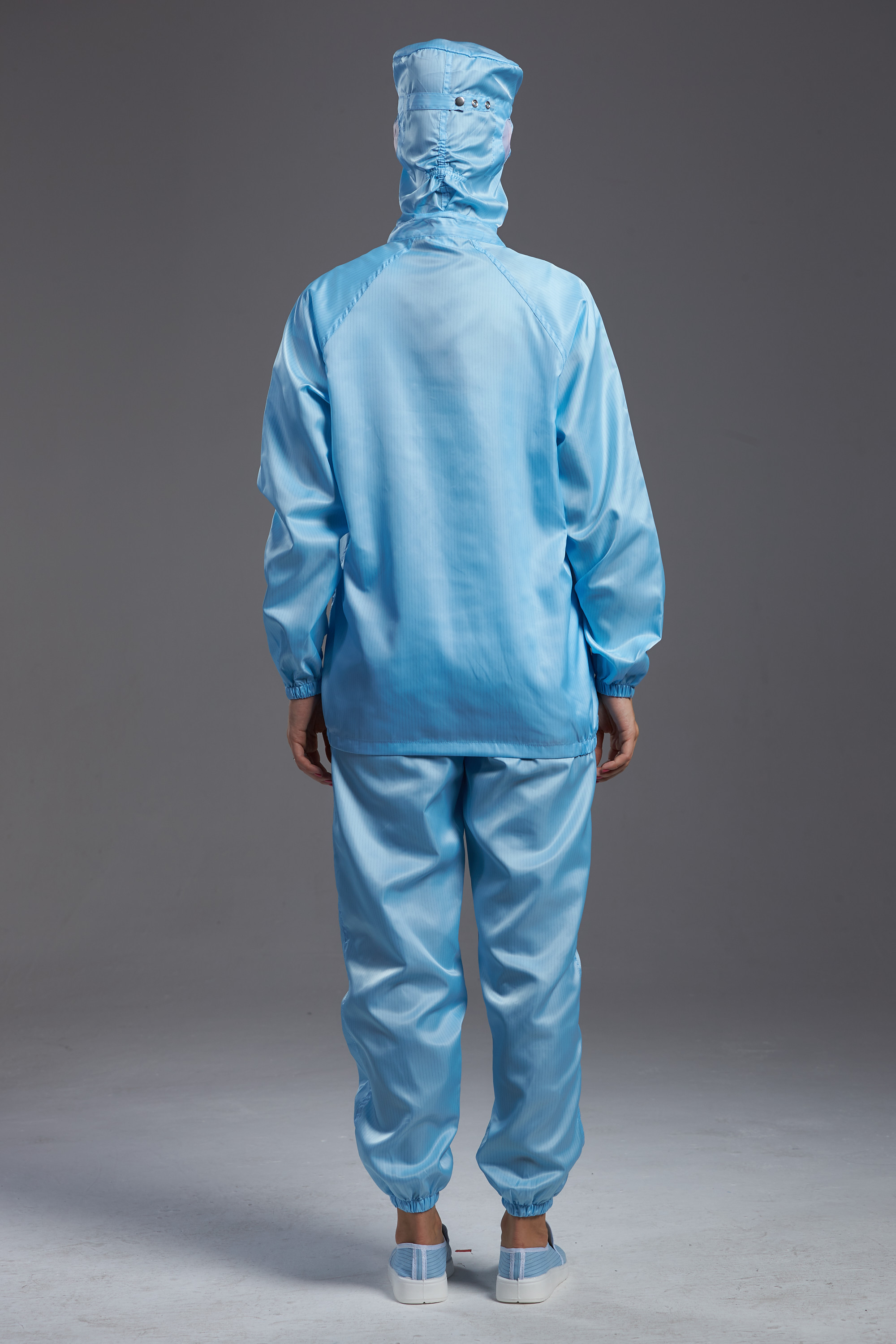ESD antistatic sterilied blue color jacket workwear with hood for the