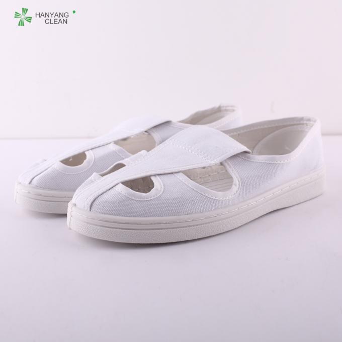 PVC Outsole Food Industry Footwear , Dustproof White Esd Shoes With