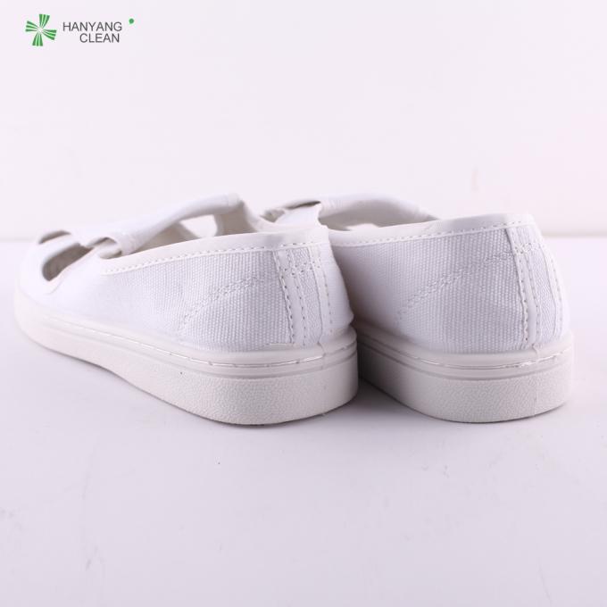 PVC Outsole Food Industry Footwear , Dustproof White Esd Shoes With