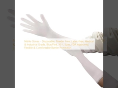 Nitrile Gloves - Disposable, Powder Free, Latex-Free, Medical & Industrial Grade, Blue/Pink, XS-L Sizes, FDA Approved, Flexible & Comfortable Barrier Protection