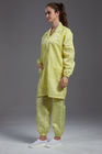 Anti Static ESD reusable Labcoat muticolor with conductive fiber suitable for Cleanroom