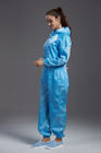 Autoclaved Dust Proof Overalls Reusable Gown Humanized Design For SMT Workshop