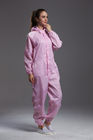Cleanroom Garment Resuable Autoclave hooded Coverall small pink durable resuable in Pharmaceutical Workshop