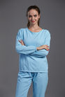 Anti static ESD Cleanroom Garment Resuable Autoclave underwear blue color for class 100 or higher