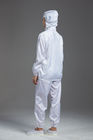 Anti static ESD blue color Resuable Autoclave  hooded jacket workwear for the class 100 cleanroom