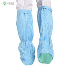 Unisex anti static ESD with Soft Sole PVC Safety blue work booties Cleanroom antistatic boots