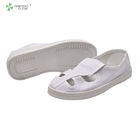 Medical Cleanroom Anti Static Safety Shoes , White Slip Resistant Work Shoes