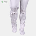 Wholesale Cleanroom antistatic esd shoe boots soft long booties white color suitable for cleanroom