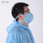 Industrial sterile chemical Washable Fine Dust Cleanroom Three-Dimensional gauze Face Mask electric blue and white face masks
