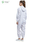Anti Static ESD Cleanroom Overall Connect With Hood Dust Free Coverall