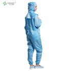Unisex Anti Static Workwear Clothing With Conductive Fiber Blue Color