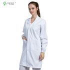 White Color Dust Proof Clothing Autoclavable Resuable Lab Coat Anti Static S - 5XL Size