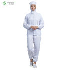 Multi Color breathable ESD work uniform with hygroscopic and sweat releasing fiber for food industry