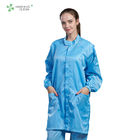 Dust-free antistatic ESD blue labcoat gown suitable for cleanroom or workshop of Parmaceutical indstry