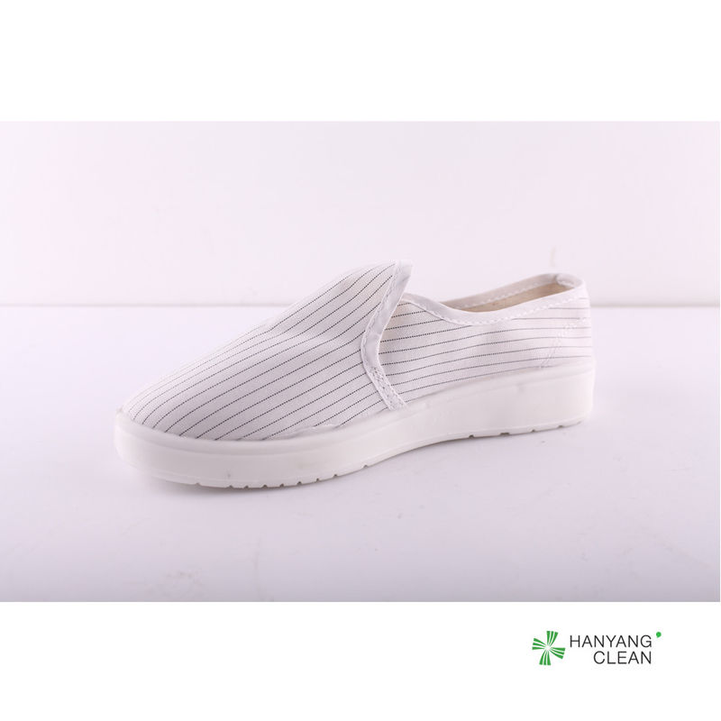 Quality PU Sole White Canvas Cleanroom Antistatic ESD Safety Work Shoes