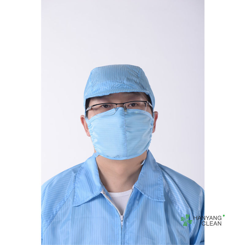 Wholesale Blue anti smoking Antistatic ESD reusable face masks muffles adjustable earloop with stopper dental medical mouth mask