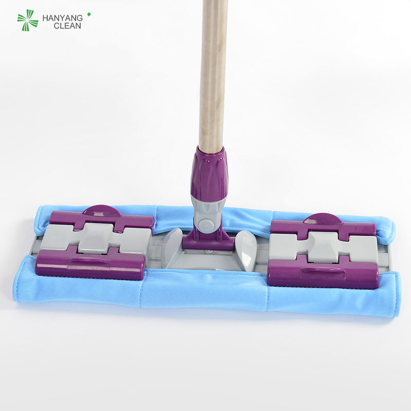 Lint Free Reusable Cleanroom Flat Cleaning Mop With Replaceable Lint Free Reusable Cleanroom Flat Cleaning Mop With Replaceable