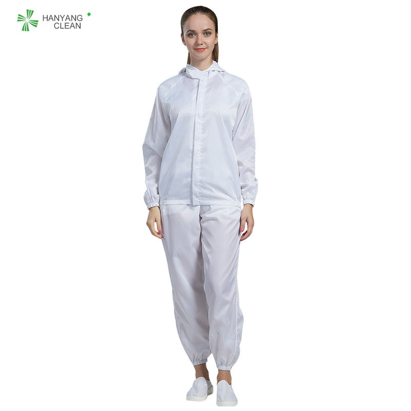 Unisex Anti Static Clean Room Garments ESD Jaket And Pants All Size Sterilization