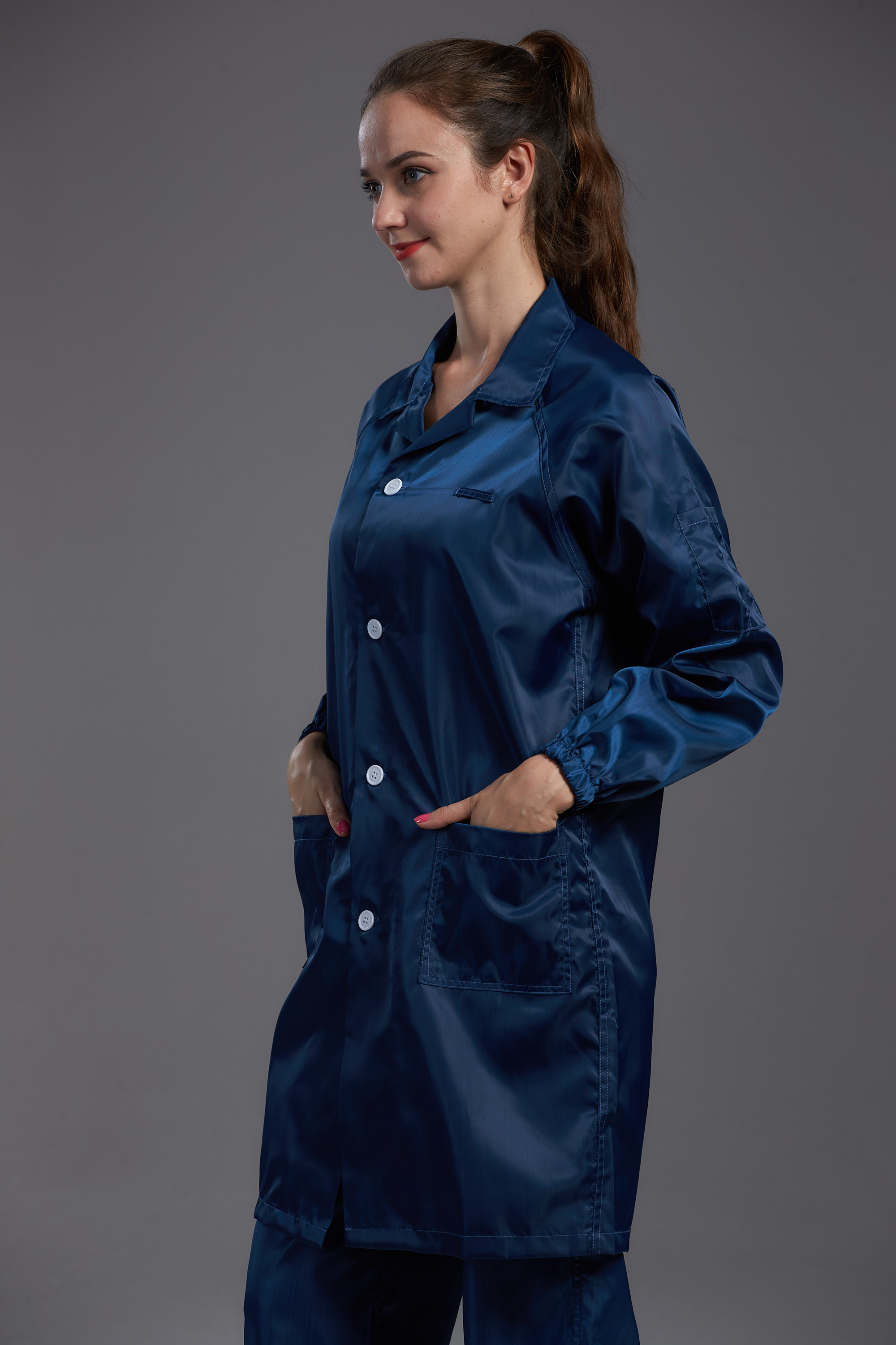 Industrial Clean Room Uniforms , Dust Proof Suit Safety And Comfortable