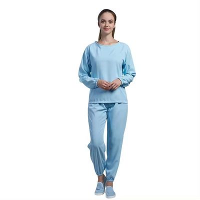 Reusable Autoclave ESD Cleanroom Garment Blue Static Dissipative for ...